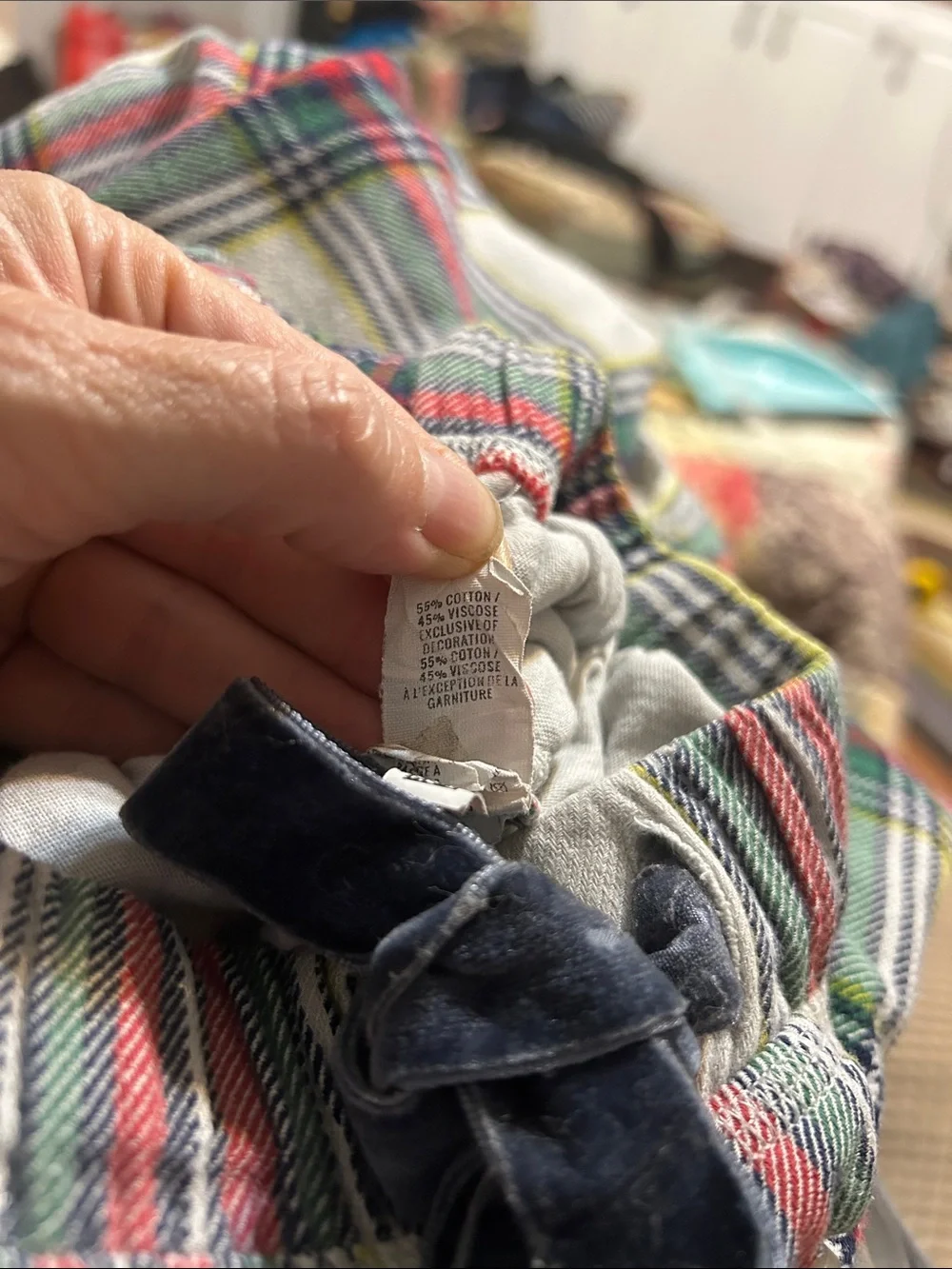 Aerie cotton flannel plaid pajama set